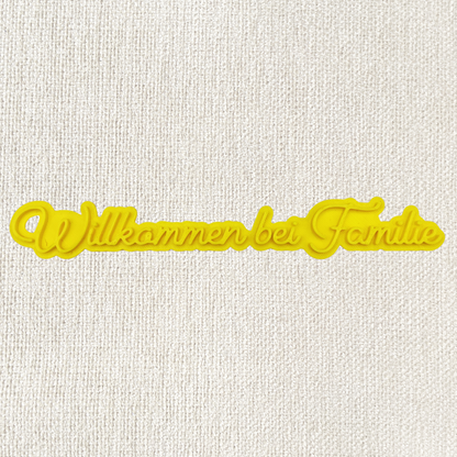 Stempel für Keramik und Ton - Willkommens-Stempel